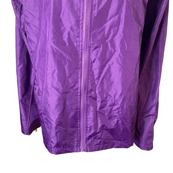 Vintage Newport Rhode Island Windbreaker Jacket Womens XL Purple Embroidered - Picture 4 of 10